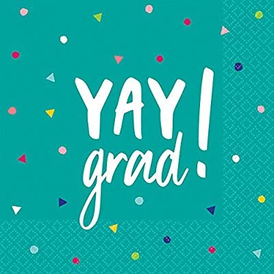 Yay Grad Beverage Napkin 16ct