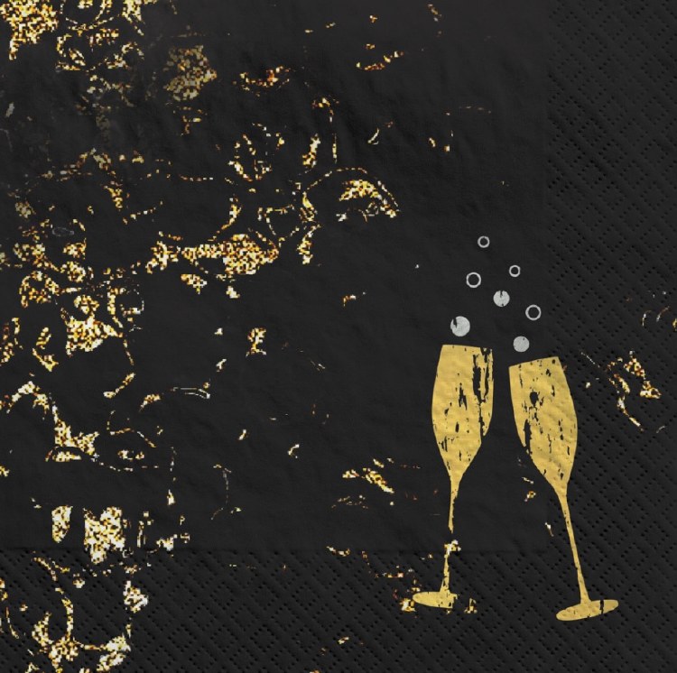 Napkins Beverage NYE Cheers