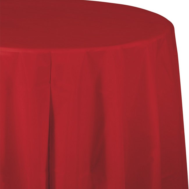 Classic Red Round Tablecover
