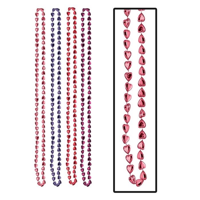 Candy Hearts Bead Necklace 4ct