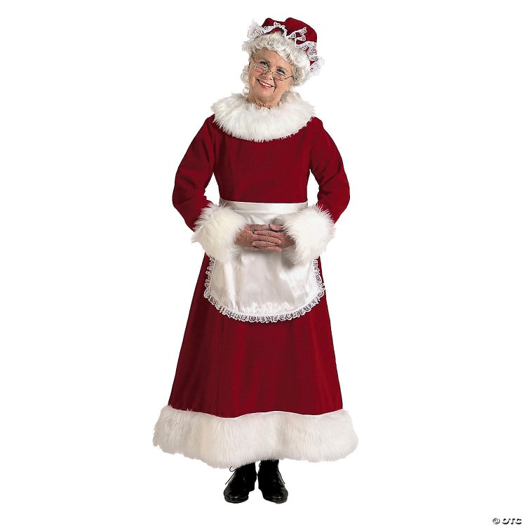 Mrs Claus Velvet Burgundy XXL