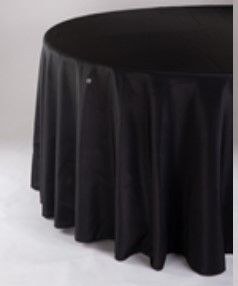 Tablecloth Round Black