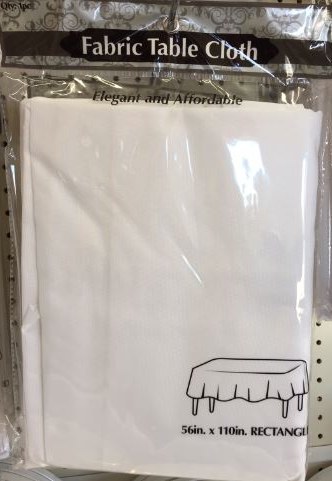Tablecloth Fabric White