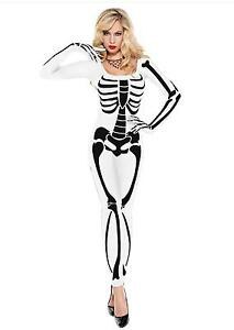 Bodysuit Skeleton White M/L