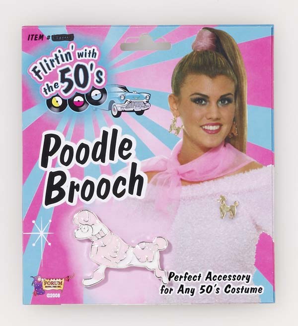 Brooch Poodle Pink
