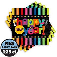 Bright New Year Beverage Napkins