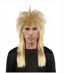 Blonde 80s Rockstar Mullet Wig