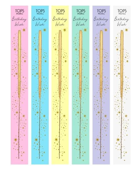 Single Wish BDay Gold Sparkler
