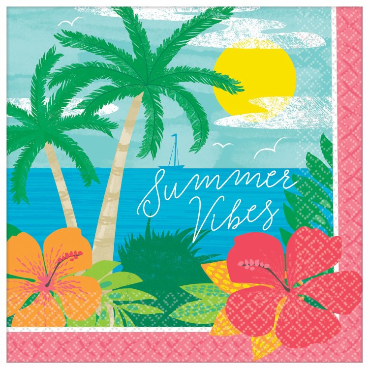Summer Vibes Napkins 125pk