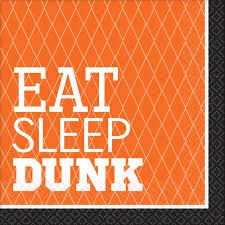 Eat Sleep Dunk Lunch Napkins 16ct