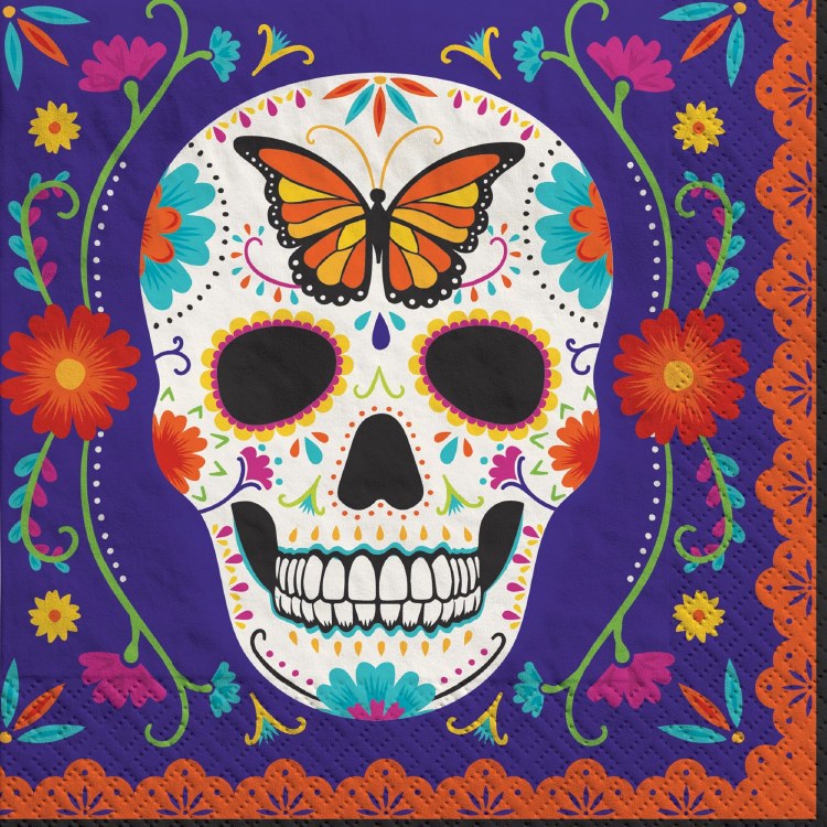 Dia de Los Muertos Lunch Napkins 40ct