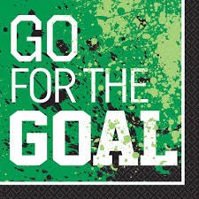 Go For the Goal Soccer Lunch Napkins 16ct