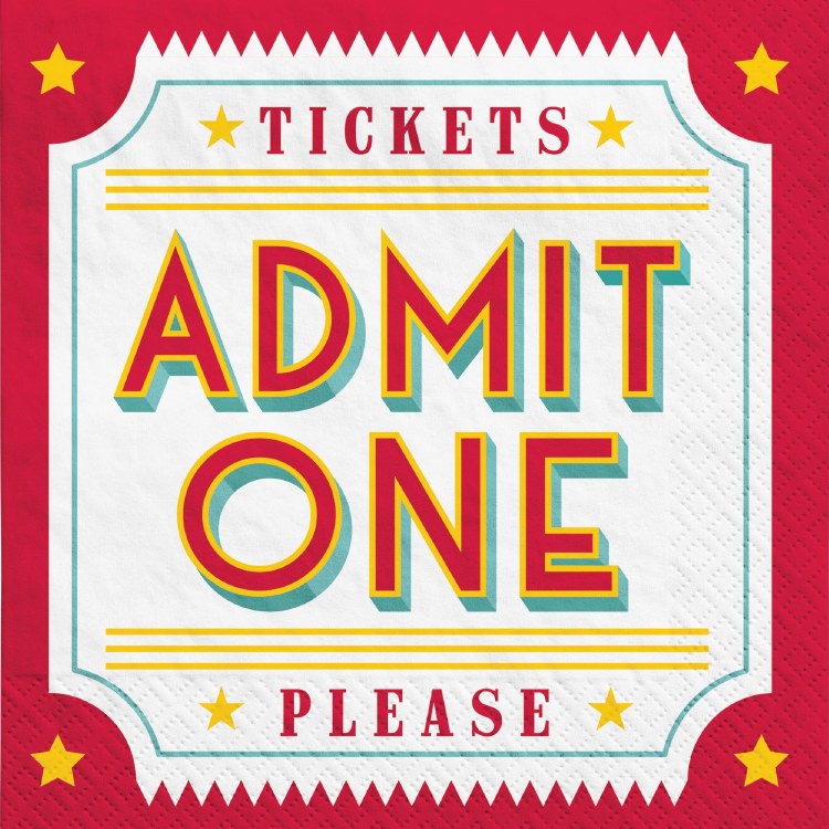 Movie Night Luncheon Napkins