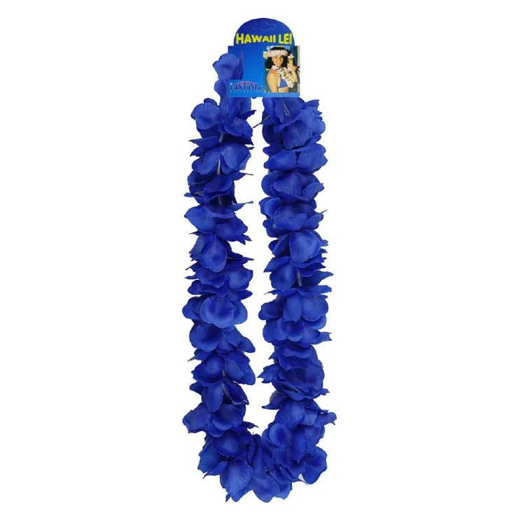 Lei Silk Flower Blue