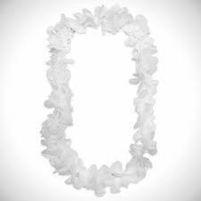 Lei Silk Flower White