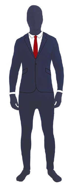 Disappearing Business Suit Standard Size