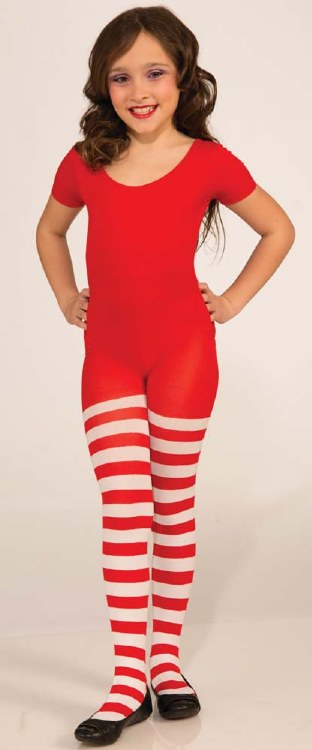 Tights Child Red/Wht L