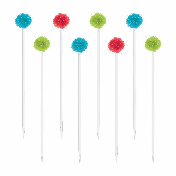 Pom Pom Drink Stirrers 12pk
