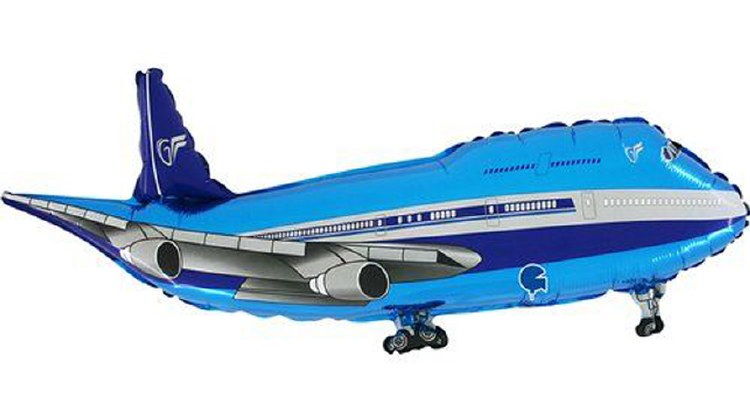 Airplane Shape • Jumbo 36" Mylar Helium Balloon