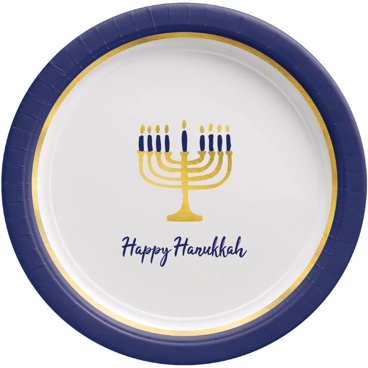 Hannukkah Lights 10" Plates