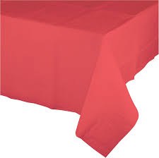 Coral Plastic RectangleTablecover