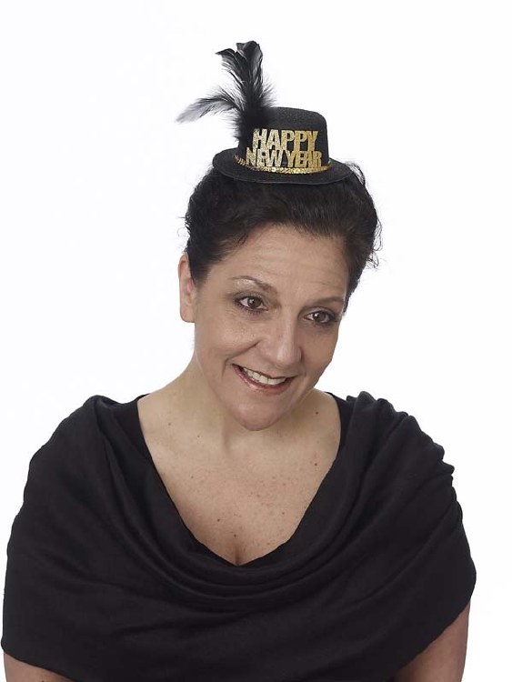 Hat Mini Black/Gold HNY
