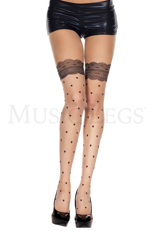Pantyhose Sheer w/ Lace Top