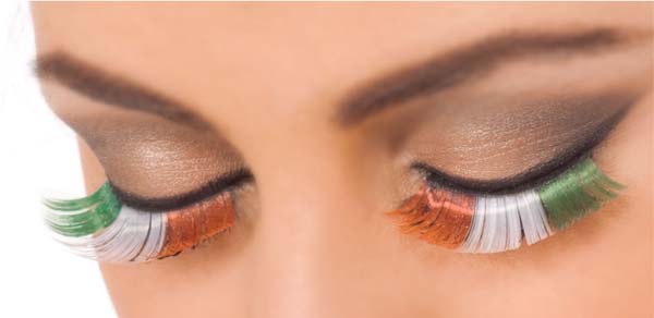 Eyelashes Irish Flag