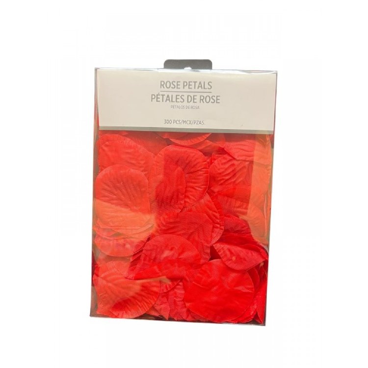Red Faux Rose Petals