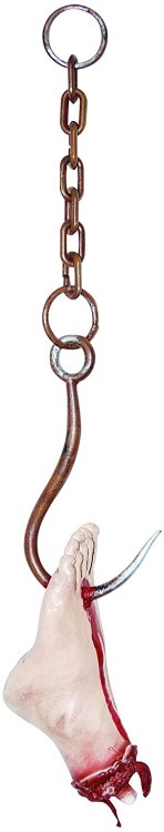Bloody Foot on Hook