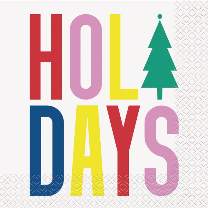 Vibrant Xmas Lun Napkin 16ct