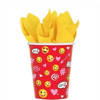 Valentine Emoji 9oz Cups