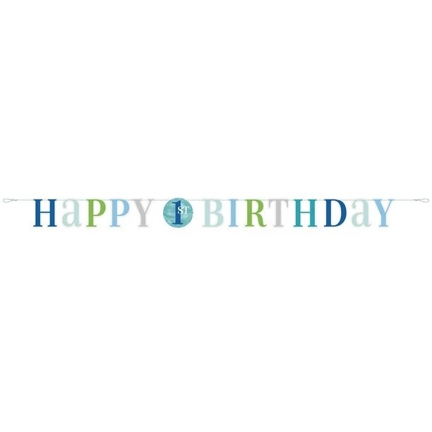 1st Birthday Banner Blu Dot