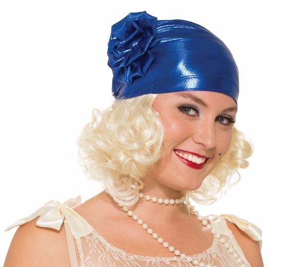 Hat Flapper Cloche Blue