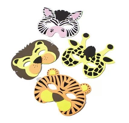 Mask Wild Animal 12pk