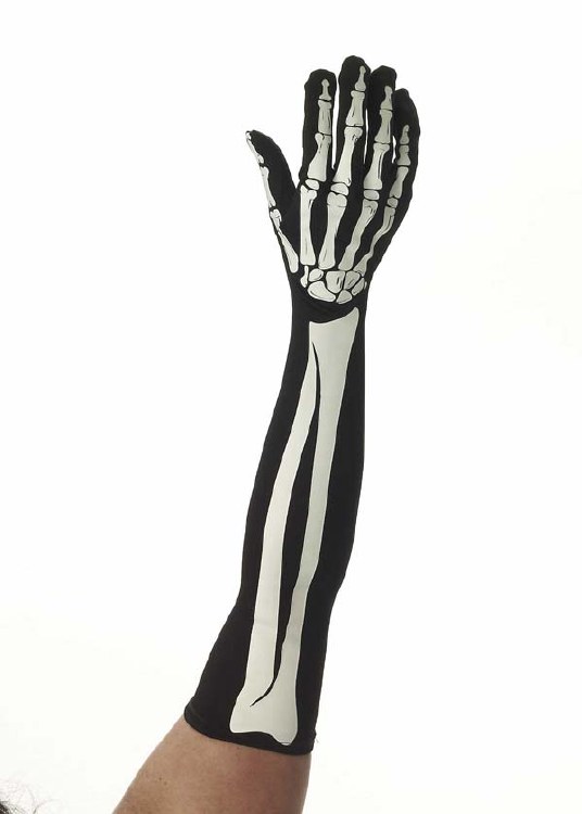 Gloves Skeleton Long