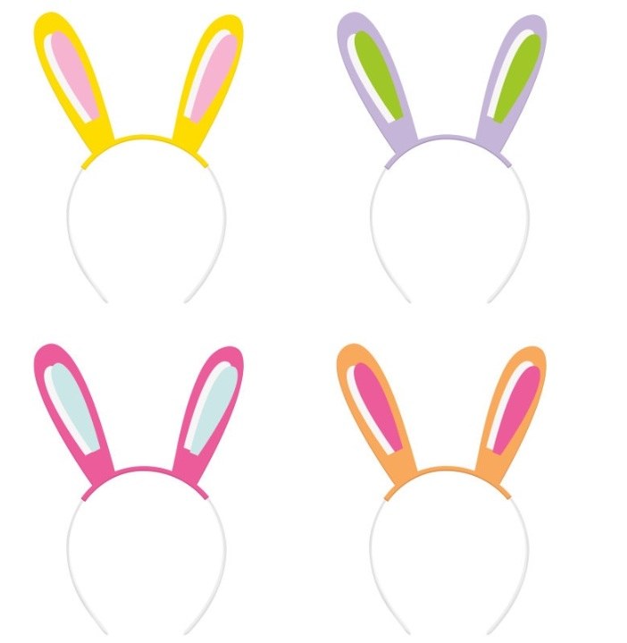 Bunny Ears Headband 4ct