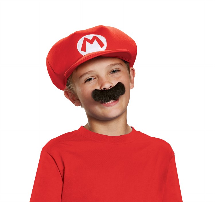 Mario Hat w/ Moustache Child