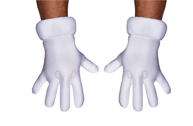 Gloves Super Mario Adult