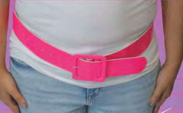 80"s Neon Belt Pink 46"