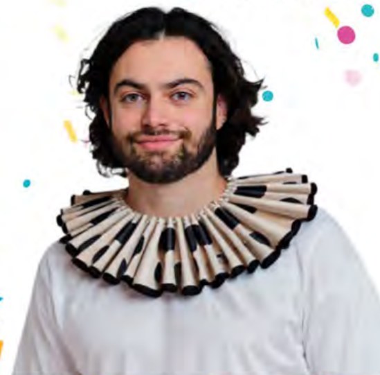 Crazy Clown Ruffle Leatherlike