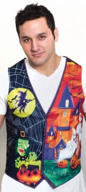 Halloween Guy's Vest Ugly L/XL