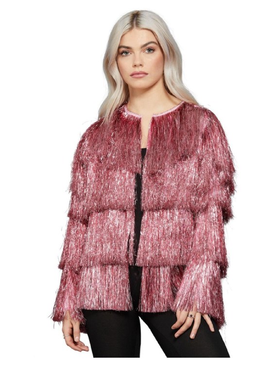 Pink Tinsel Jacket S/M