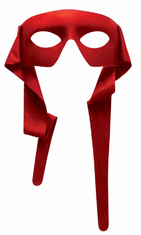 Eyemask Red With Ties