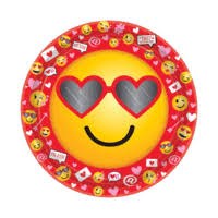 Valentine Emoji 7in Plate
