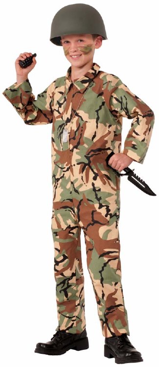 Army Jumpsuit Child Lg