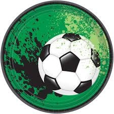 Soccer 7in Plates 18ct