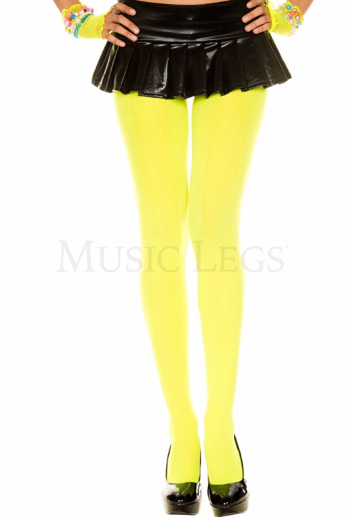 Pantyhose Neon Yellow Opaque