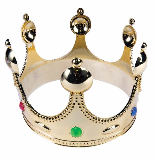 Childs King/Queen Plastic Gold Crown