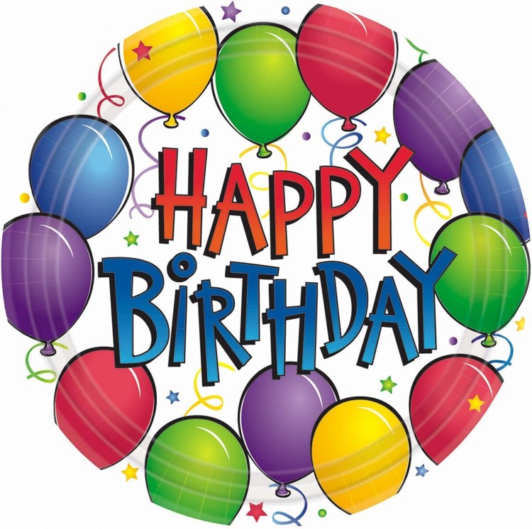 Balloon Fun 7in Plate 60ct